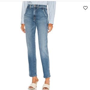 MOTHER high wasted utility jeans